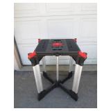 Compact Folding Workbench with Adjustable Legs