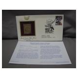 1st Edition Gold Captain America Stamp w/ COA