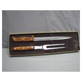 Two-piece Stainless Carving Set in Box