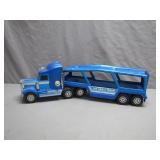 Blue Toy Truck with Detachable Trailer