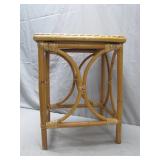 Rattan and Wicker Side Table
