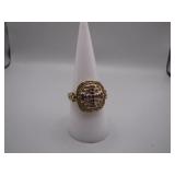 China Marked 925 Cross Design Ring, Size 9