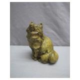 Signed Resin Wolf Figure Sculpture