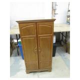 Wooden Jewelry Armoire with Mirror