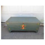 Handpainted Wooden Storage Chest