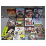 12 Mixed Media DVDs and Blu-Rays