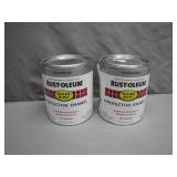 Two 1-Quart Cans of Rust-Oleum Aluminum Enamel