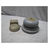 Dual Electric School Bells With Metal Housings