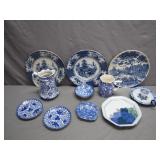 Blue and White Transferware Ceramics