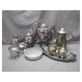 Silver-Plated Tea and Serving Set Collection