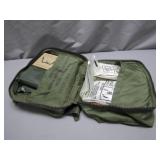 Vintage Military First Aid Kit in Canvas Pouch