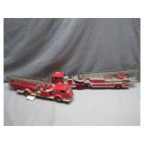 2 Die Cast Firetrucks with Ladders