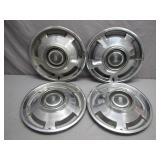 Four Chevy II Hubcaps, Mid-Century Design