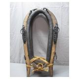 Leather and Wood Horse Collar Hanes