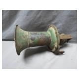 Early 20th-Century Green Metal Horn