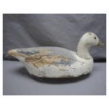 Hand-Carved Wooden Duck Decoy