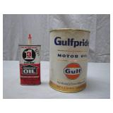 Gulfpride and 3-In-One Oil Cans