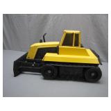 Toy Bulldozer with Tracks and Yellow Cabin