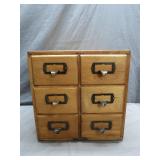 Hoskins Six-Drawer Wooden File Cabinet