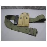 Canvas Military Belt with Magazines, 1918 Marking
