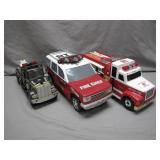 Three Emergency Vehicles
