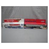 Exxon and Mobil Toy Tanker Trucks in Boxes