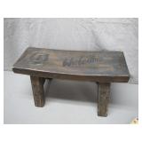Handmade Wooden Bench w/