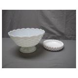 Two Milk Glass Dishes