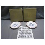 1989 Inaugural Plates & 9/11 Stamps Sheet
