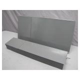 2 Grey Metal Safety Deposit Boxes