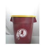 Washington Redskins Theme Plastic Trash Can