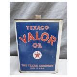Vintage Texaco Valor 2 Gallon Oil Tin