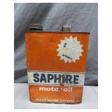Saphire Motor Oil Can - Two Gallons