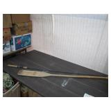 Wooden Paddle & Fishing Rod Set