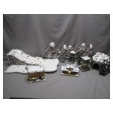 Snowy Christmas Village Model Set