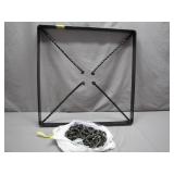 Handcrafted Metal Pot Rack with Hooks