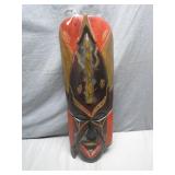Hand-Carved Wooden Mask, Made in Kenya