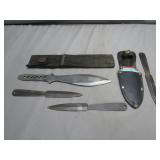 Throwing Knives With Sheaths
