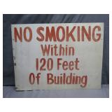 "No Smoking" Tin Sign