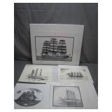 Maritime-Inspired Pen-and-Ink Drawings