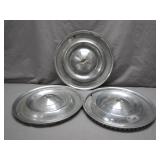 Three Chrome Wheel Hubcaps