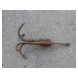 Heavy-Duty Rusted Boat Anchor