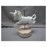 Porcelain Unicorn Carousel Music Box