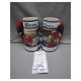 Corona Extra Parrot Handle Collector Steins