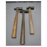 Three Ball-Peen Hammers