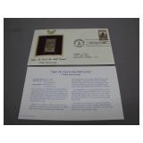 1st Ed. 22kt Gold First Day Stamp: Baseball...