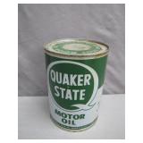 Quaker State Motor Oil Can, 1 Quart, Empty