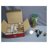 Bisque Porcelain Christmas Ornament Variety Box