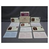 Golden Replicas of U.S. Stamps Set