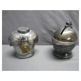 Metal Knight-Themed Coin Banks Set